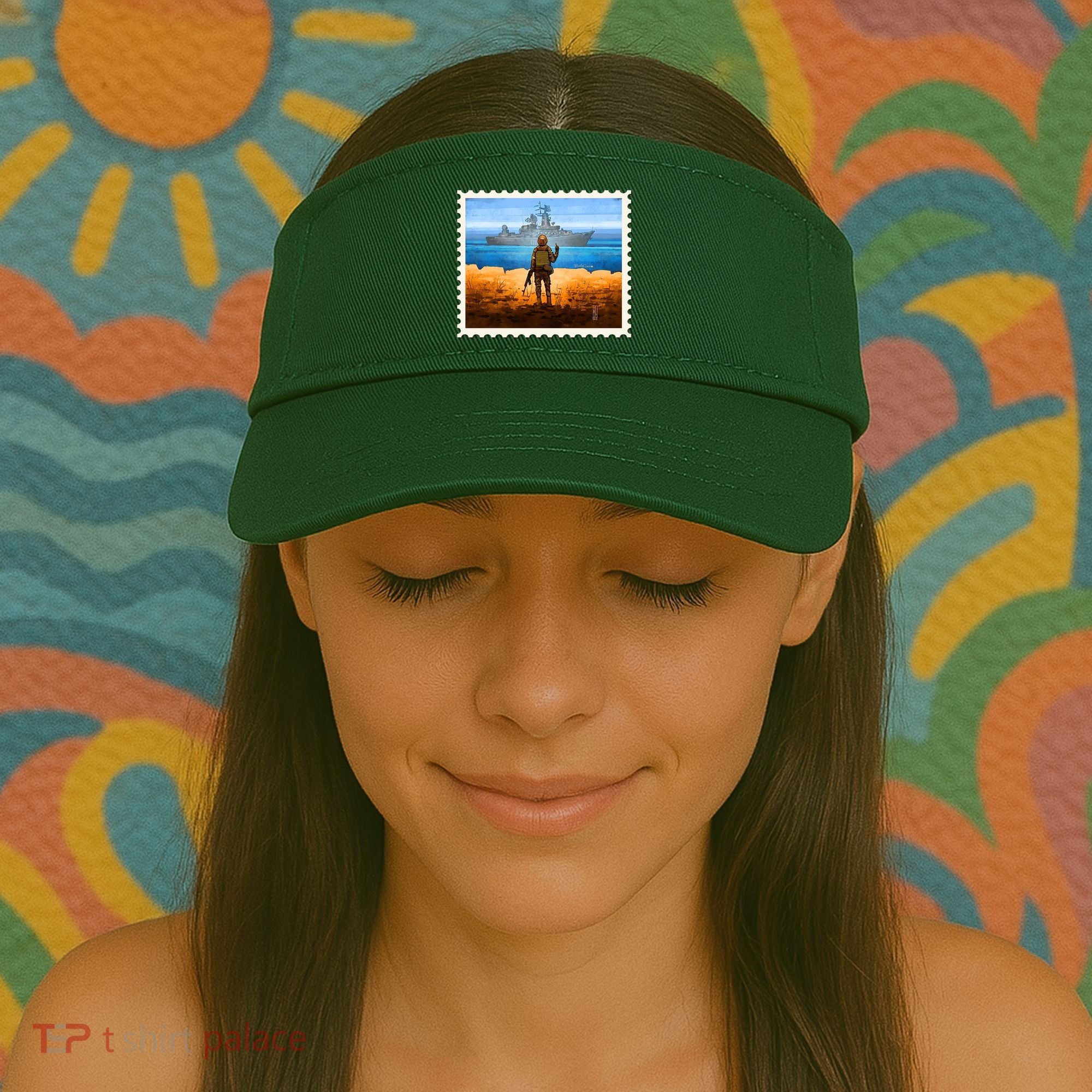 Ukraine Vs Russian Warship Stamp Visor