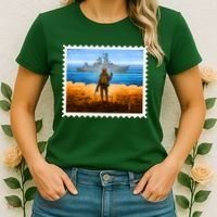 Ukraine Vs Russian Warship Stamp Women's T-Shirt thumb 2