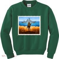 Ukraine Vs Russian Warship Stamp Kids Sweatshirt thumb 0