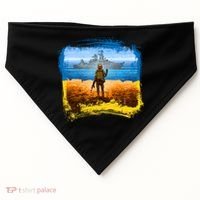 Ukraine Vs Russian Warship USA-Made Doggie Bandana thumb 0
