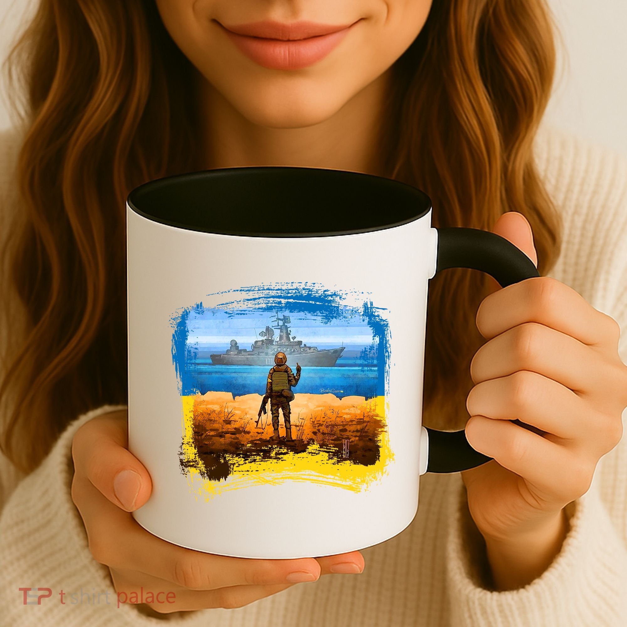 Ukraine Vs Russian Warship Coffee Mug
