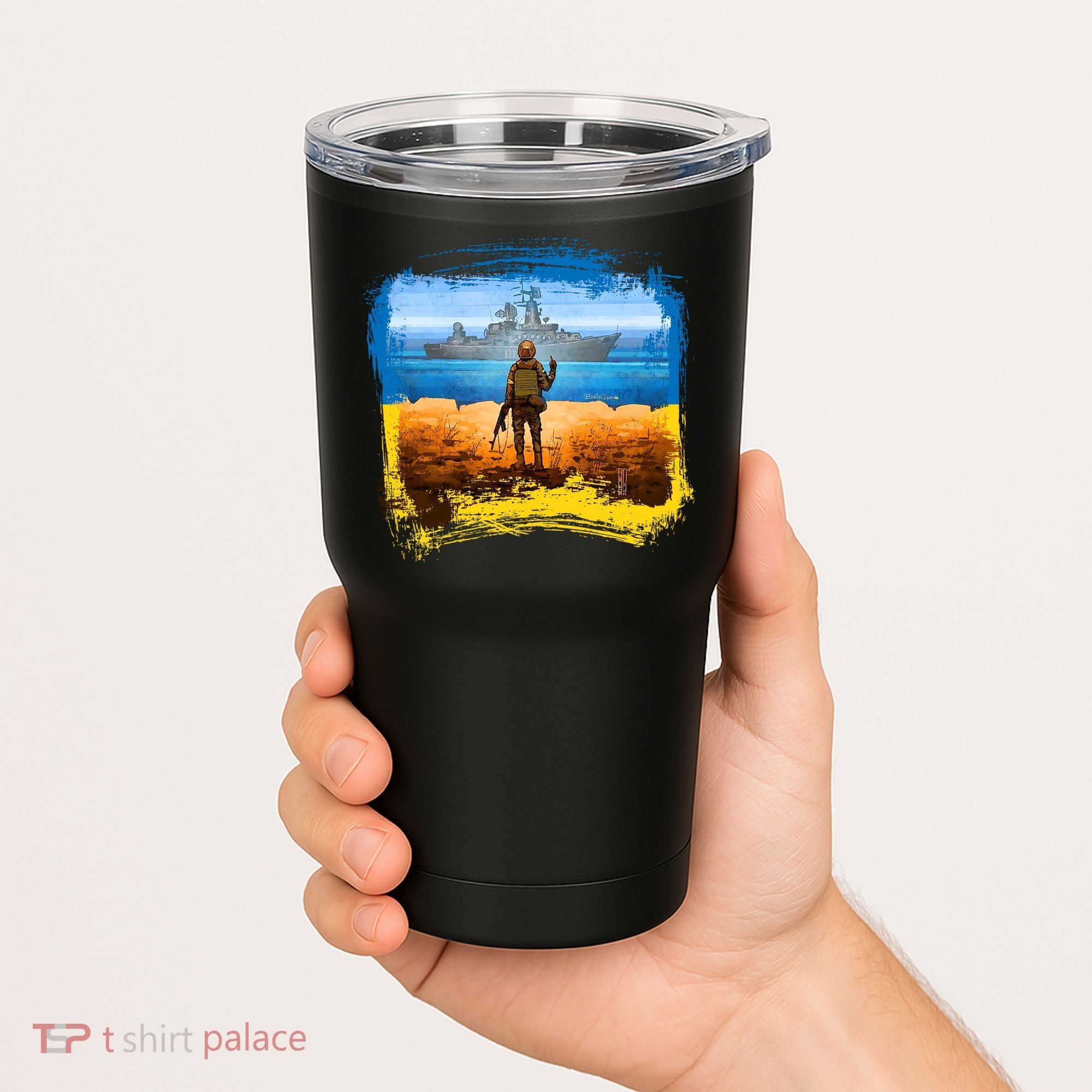 Ukraine Vs Russian Warship Tumbler