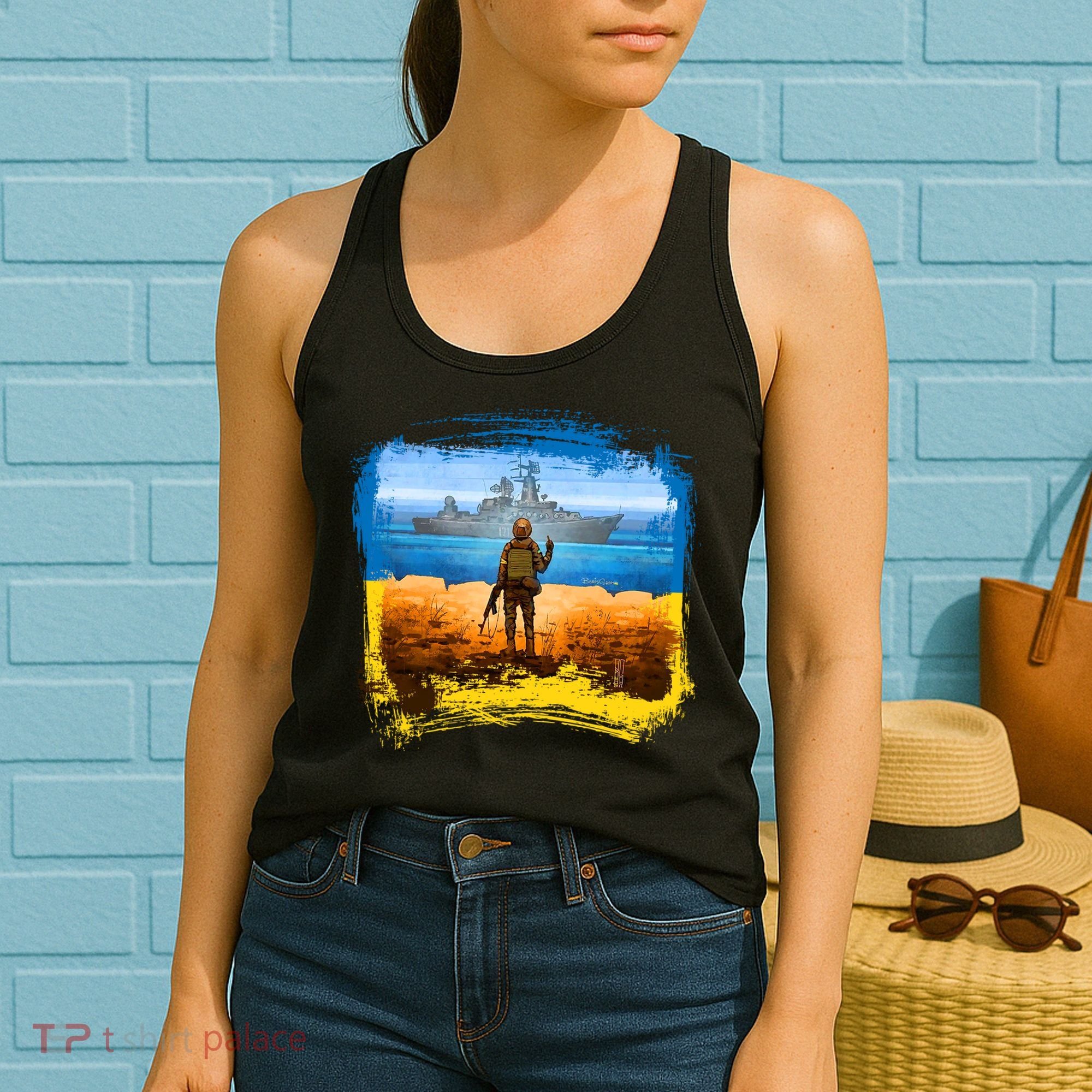 Ukraine Vs Russian Warship Women's Tank Top