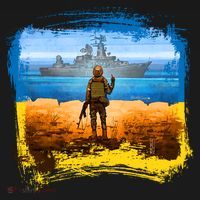 Ukraine Vs Russian Warship Tank Top thumb 6