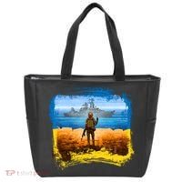 Ukraine Vs Russian Warship Tote Bag thumb 0