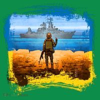 Ukraine Vs Russian Warship Button thumb 1
