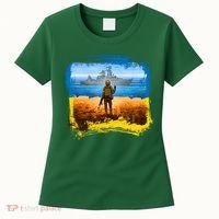 Ukraine Vs Russian Warship Women's T-Shirt thumb 0