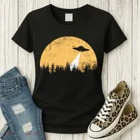 Ufo Vintage Retro Women's T-Shirt thumb 3
