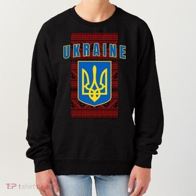 Ukraine Vyshyvanka Trident Flag Support Women's Sweatshirt