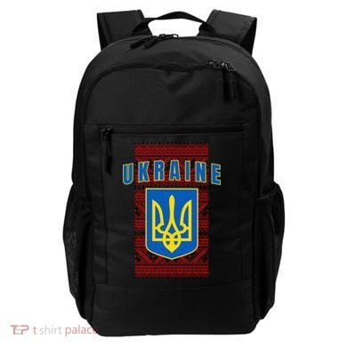 Ukraine Vyshyvanka Trident Flag Support Backpack
