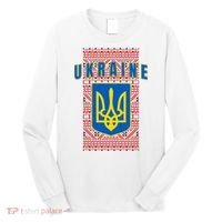Ukraine Vyshyvanka Trident Flag Support Long Sleeve Shirt thumb 0