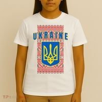 Ukraine Vyshyvanka Trident Flag Support T-Shirt thumb 4