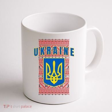 Ukraine Vyshyvanka Trident Flag Support Coffee Mug back