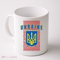 Ukraine Vyshyvanka Trident Flag Support Coffee Mug thumb 0