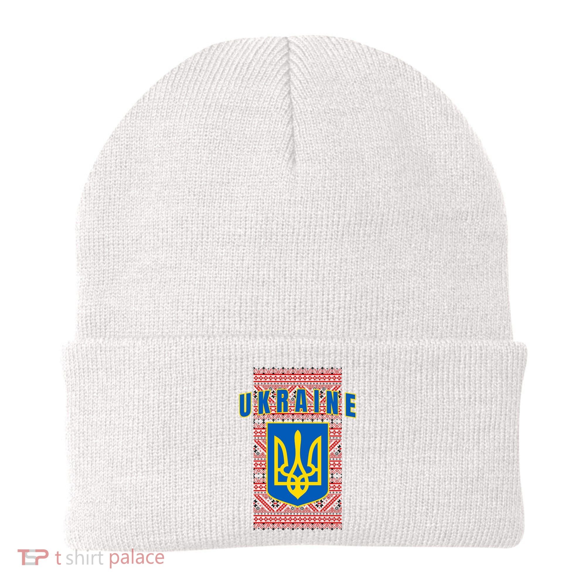 Ukraine Vyshyvanka Trident Flag Support Beanie