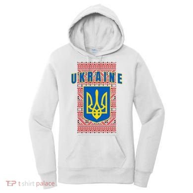 Ukraine Vyshyvanka Trident Flag Support Women's Hoodie