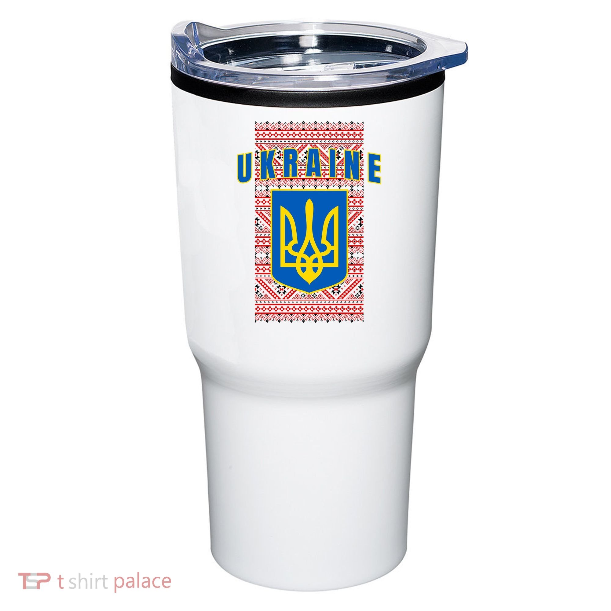 Ukraine Vyshyvanka Trident Flag Support Tumbler
