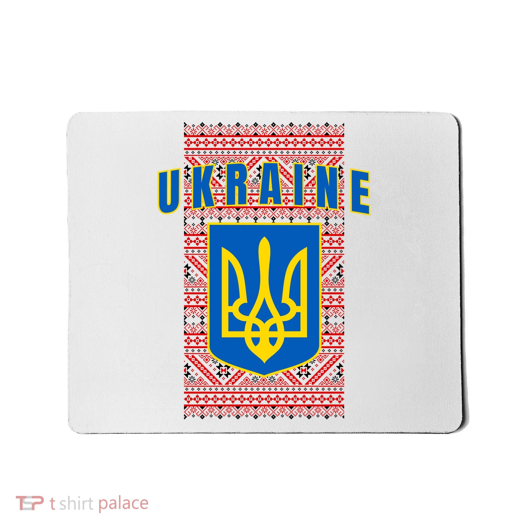 Ukraine Vyshyvanka Trident Flag Support Mousepad