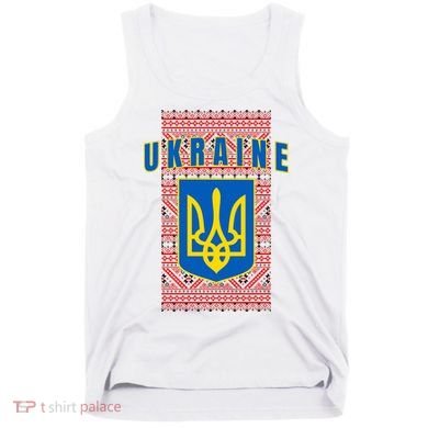 Ukraine Vyshyvanka Trident Flag Support Tank Top