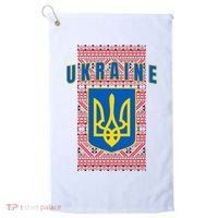 Ukraine Vyshyvanka Trident Flag Support Golf Towel thumb 0