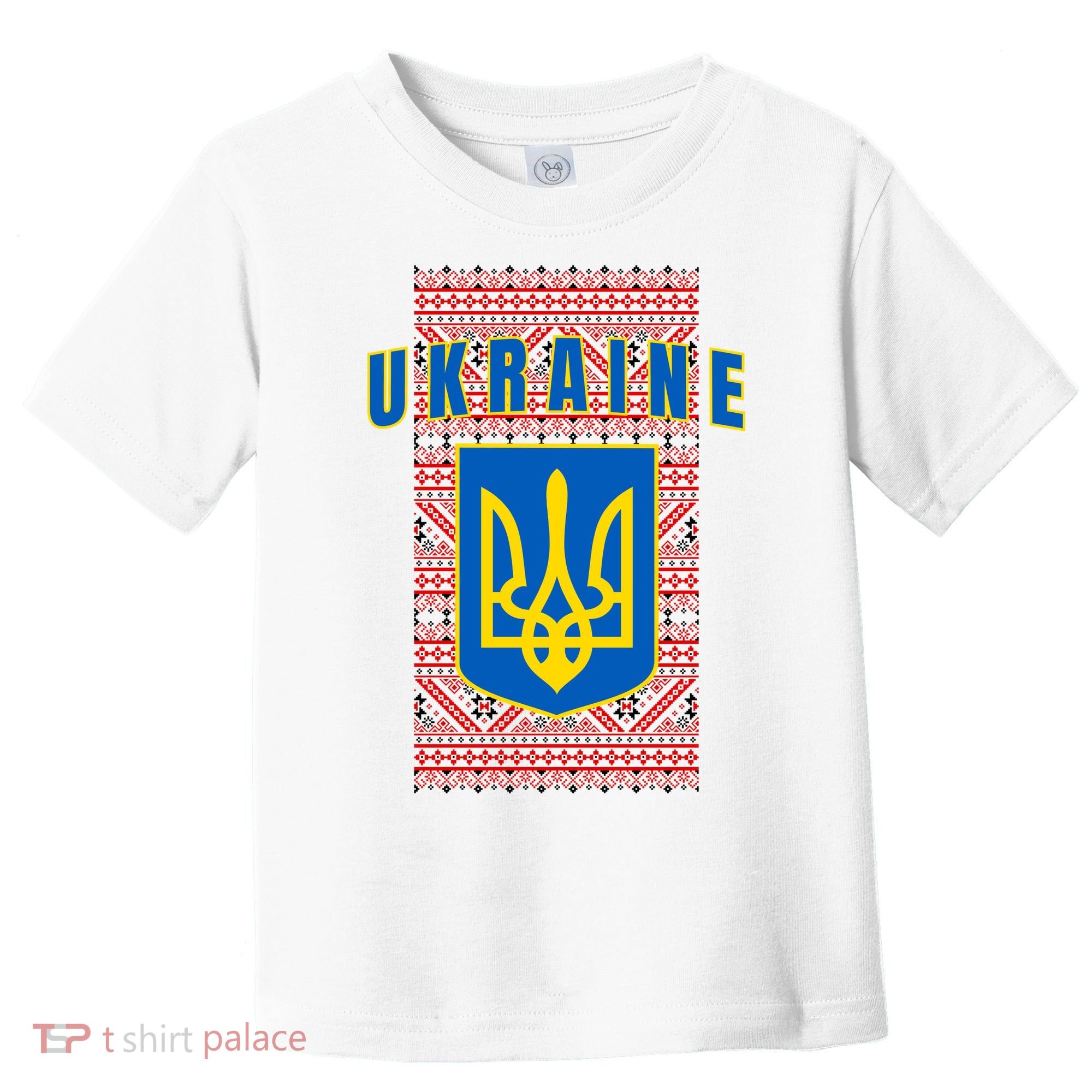 Ukraine Vyshyvanka Trident Flag Support Toddler T-Shirt