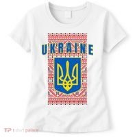 Ukraine Vyshyvanka Trident Flag Support Women's T-Shirt thumb 0