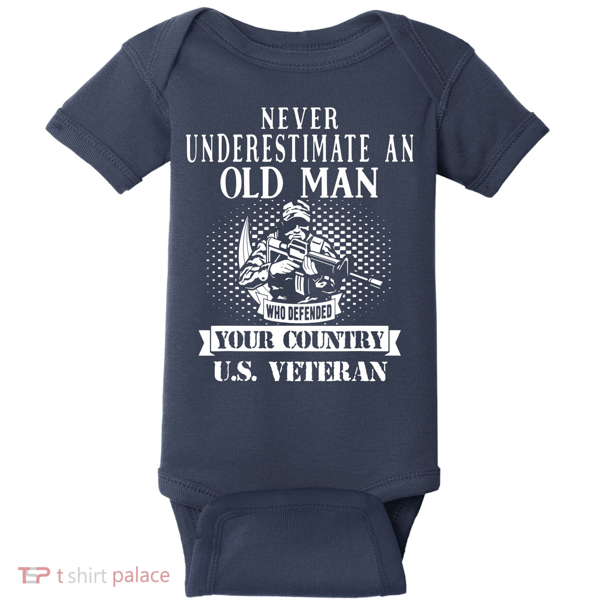 Us Veteran Baby Bodysuit
