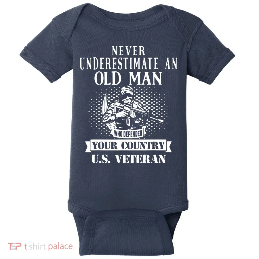 Us Veteran Baby Bodysuit