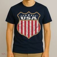 USA Vintage White Cool USA Flag Vintage T-Shirt thumb 3