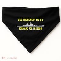 Uss Wisconsin Bb64 USA-Made Doggie Bandana thumb 0