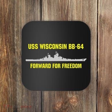 Uss Wisconsin Bb64 Coaster