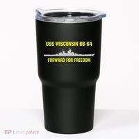 Uss Wisconsin Bb64 Tumbler thumb 0