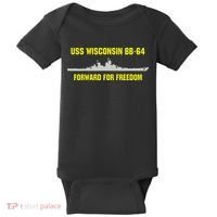 Uss Wisconsin Bb64 Baby Bodysuit thumb 0