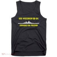 Uss Wisconsin Bb64 Tank Top thumb 0