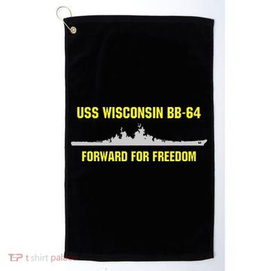 Uss Wisconsin Bb64 Golf Towel