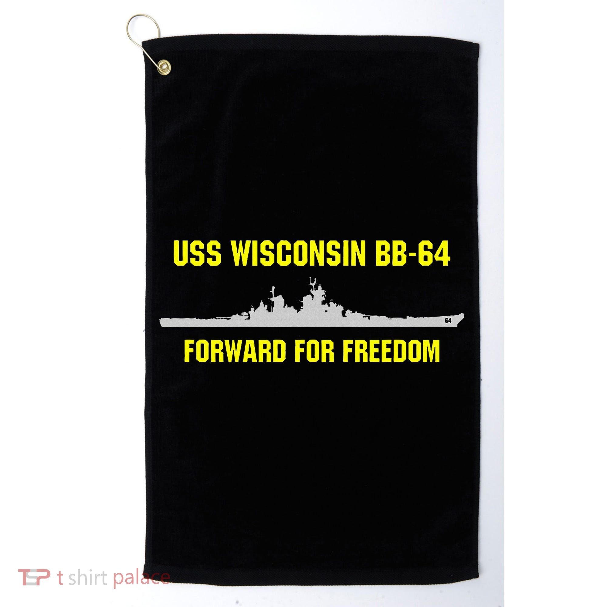 Uss Wisconsin Bb64 Golf Towel