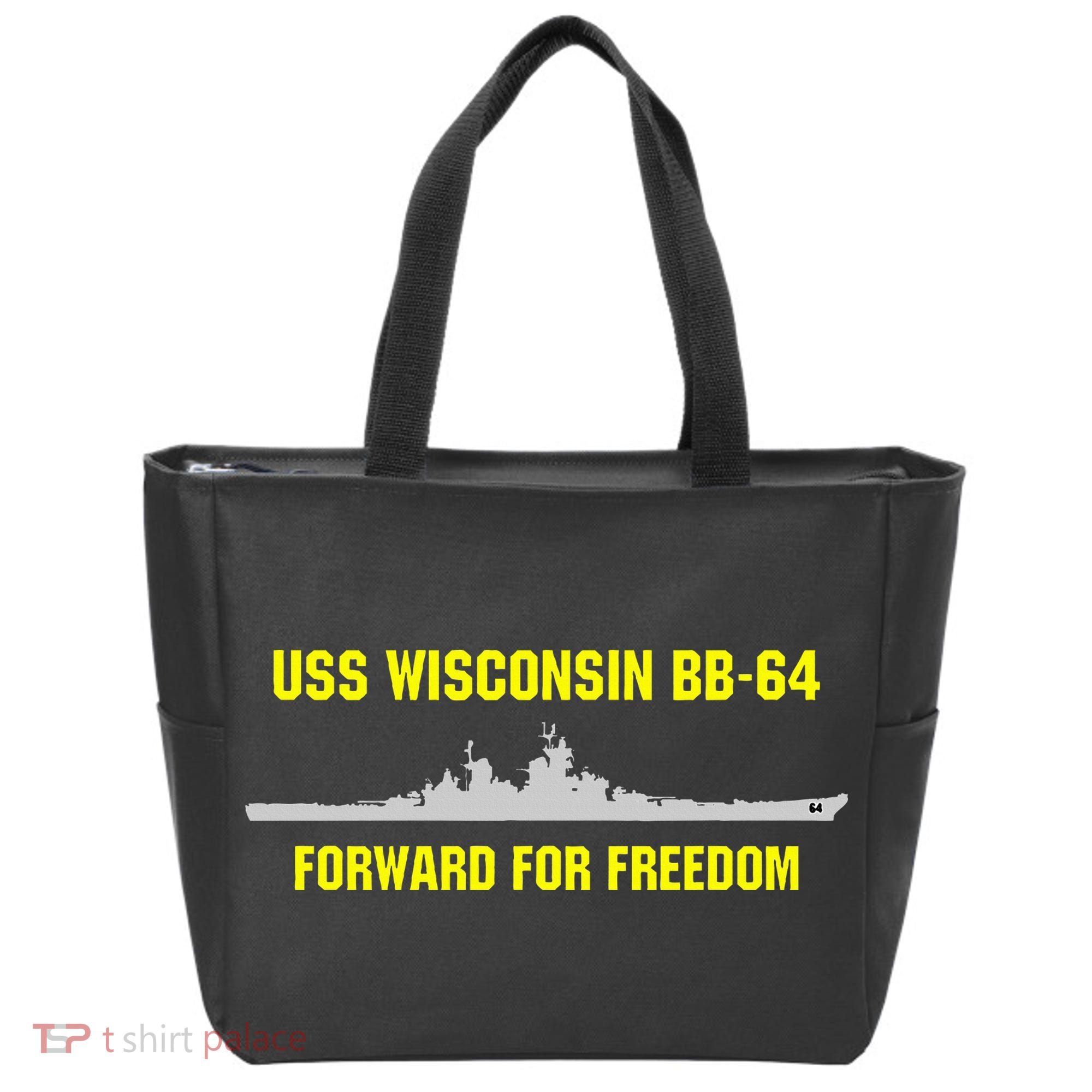Uss Wisconsin Bb64 Tote Bag