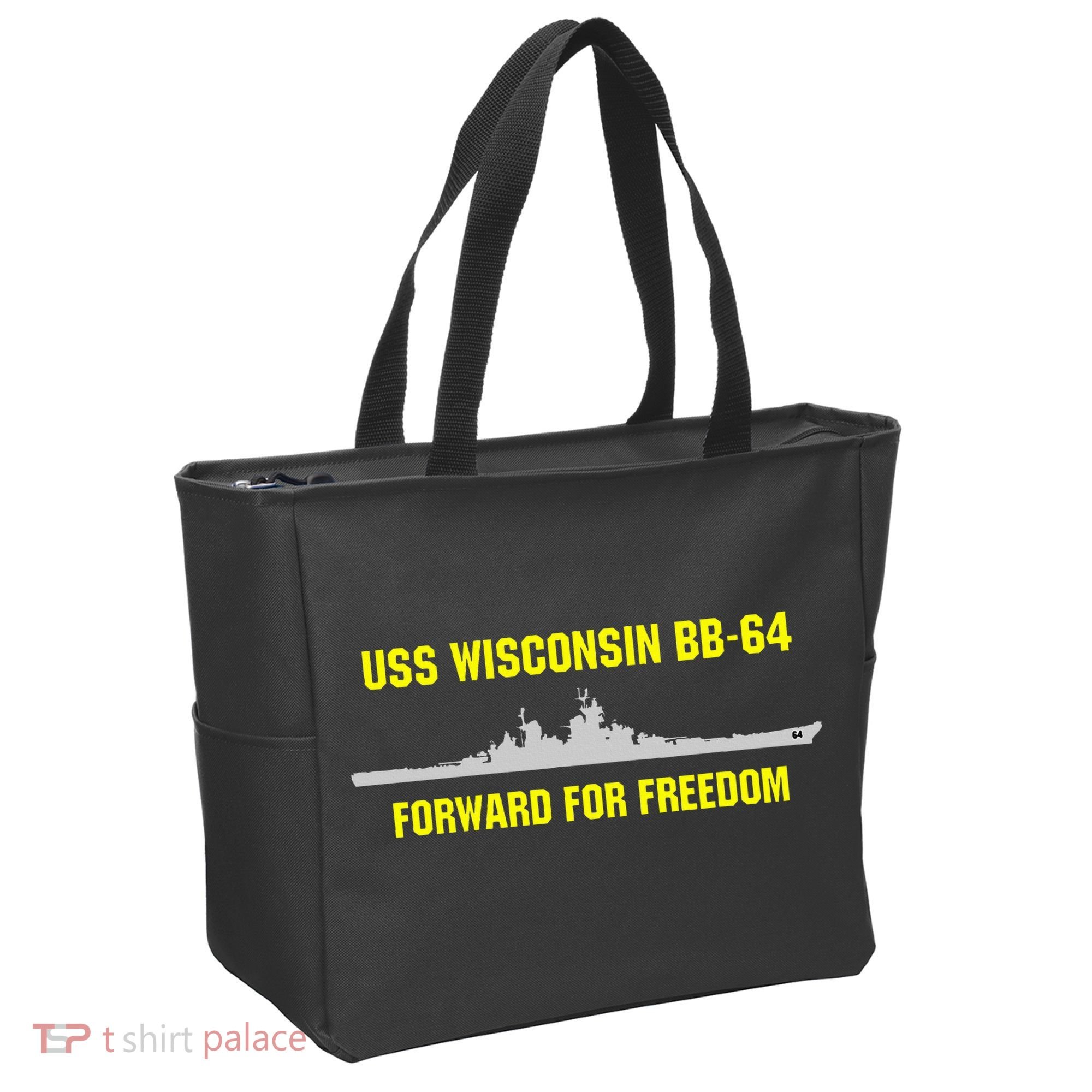 Uss Wisconsin Bb64 Tote Bag