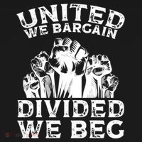 United We Bargain Divided We Beg Labor Day Union Worker Gift Women's Hoodie thumb 2