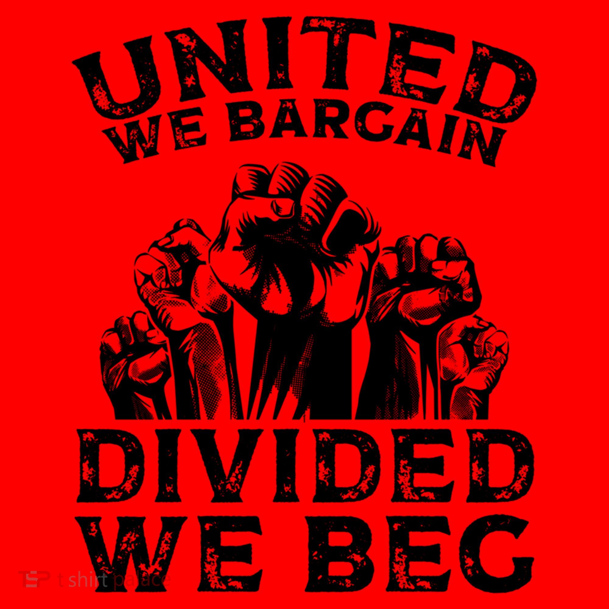 United We Bargain Divided We Beg Labor Day Union Worker Gift Santa Hat