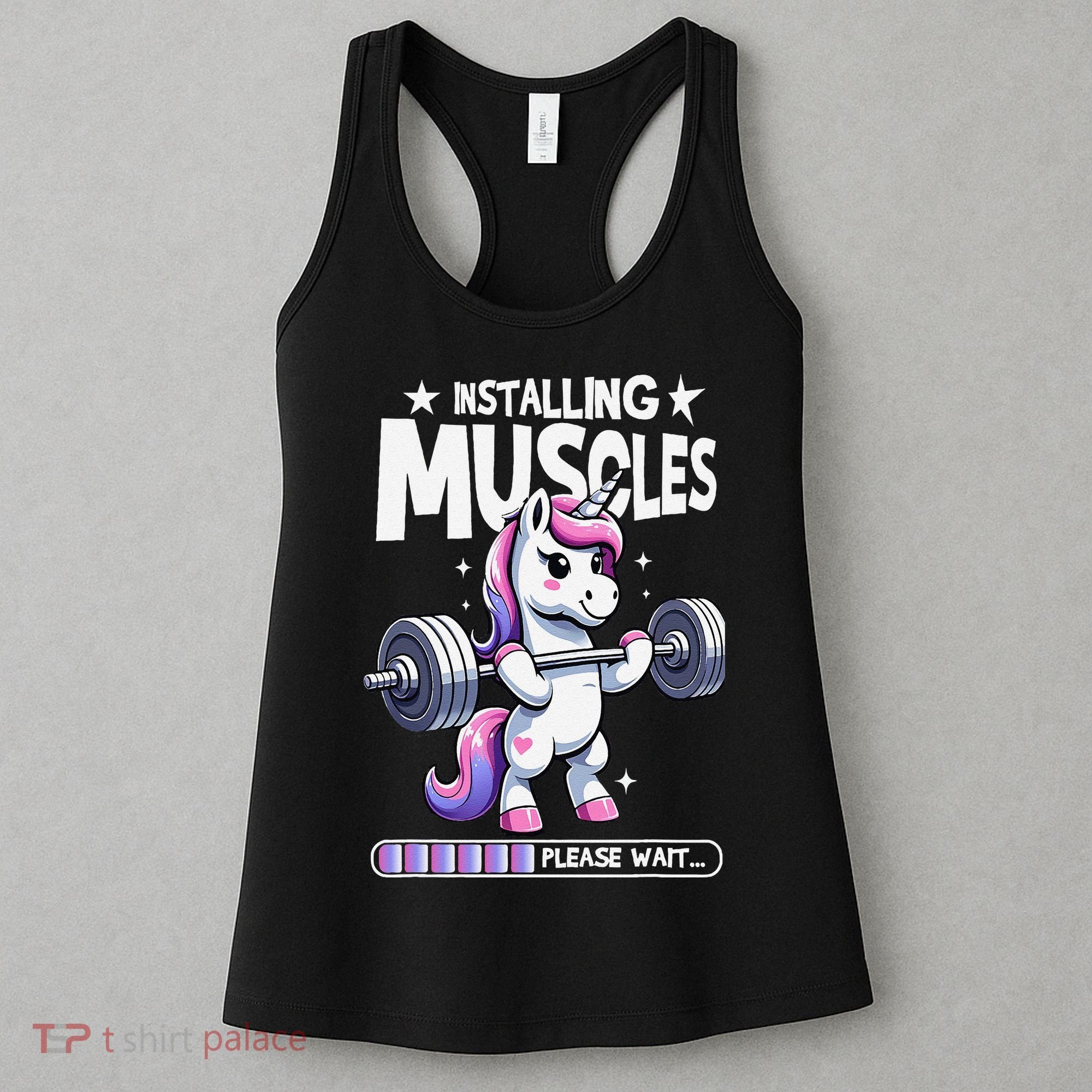 Unicorn Weightlifting Fitness Gym Workout Weight Training Women's Tank Top