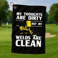 Unique Welding For Women Weld Tool Welder Welding Golf Towel thumb 1