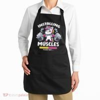 Unicorn Weightlifting Installing Muscles Gym Workout Fitness Apron thumb 2