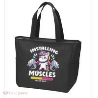 Unicorn Weightlifting Installing Muscles Gym Workout Fitness Tote Bag thumb 3