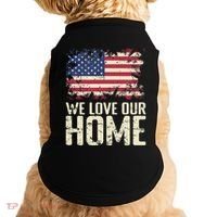 Usa We Love Our Home Doggie Tank thumb 0
