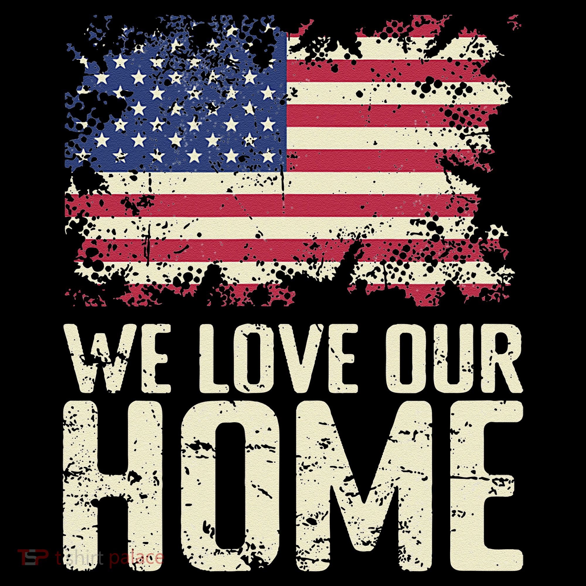 Usa We Love Our Home Women's Hoodie