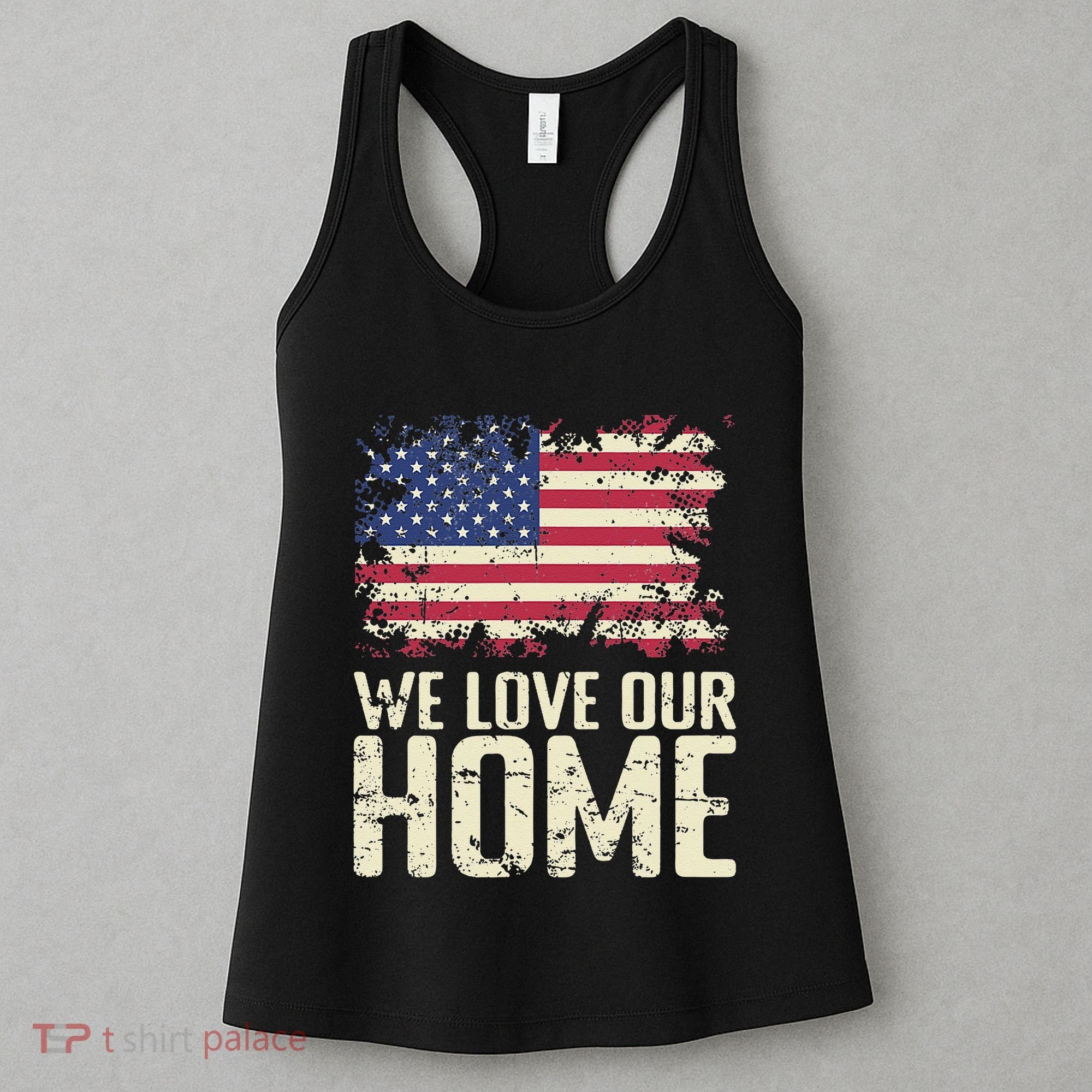 Usa We Love Our Home Women's Tank Top