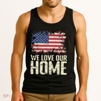 Usa We Love Our Home Tank Top thumb 3