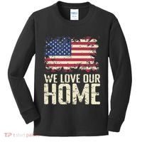 Usa We Love Our Home Kids Long Sleeve Shirt thumb 0