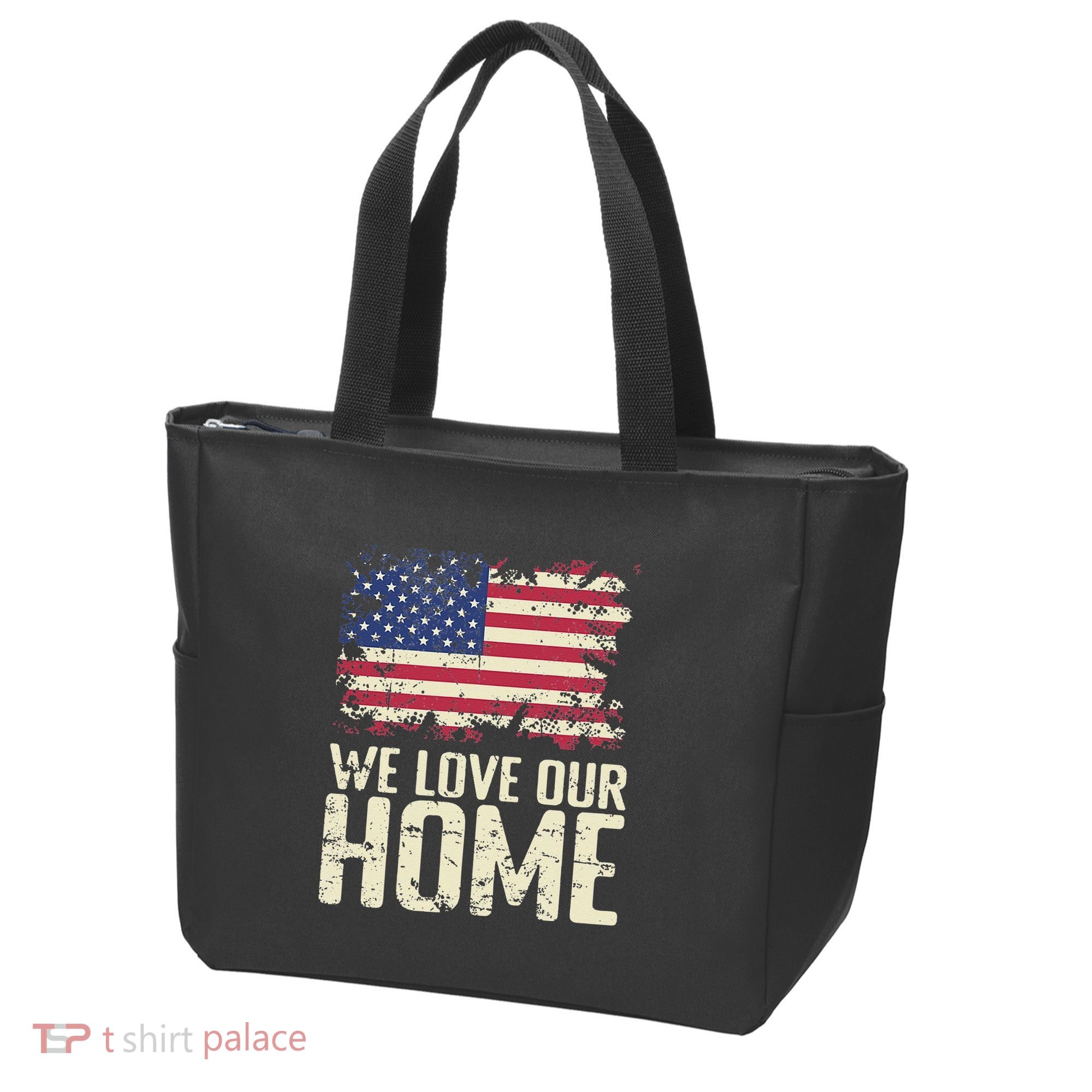 Usa We Love Our Home Tote Bag